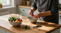 Healthy Eating Fruits And Microgreens
