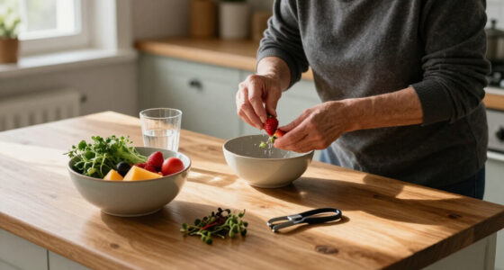 Healthy Eating Fruits And Microgreens